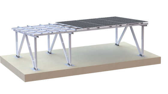 sistema fotovoltaico da paisagem do Carport do painel solar de 60m/S 1.5KN/M2