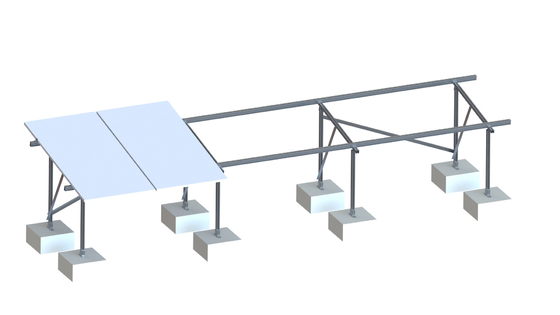 Sistema solar Frameless de alumínio da montagem do telhado liso, sistema comercial da montagem do reator