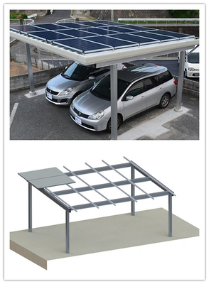 Picovolt solar fotovoltaico que monta o Carport de alumínio de grande resistência CPT do parque de estacionamento dos sistemas