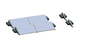 Tripé que dobra a montagem solar do painel do sistema picovolt AL6005 da montagem do telhado liso